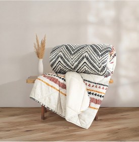 Resim Cotton Box Velvet Çift Kişilik Yorgan Felix Bej 195x215 Cm 