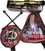 Resim UNIVERSAL ELT Araç Set 4 Lü Kriko Takviye Kablosu Trafik Seti Bijon Anahtarı 