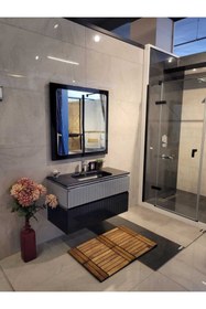 Resim Tahtakale Doğal Ahşap Kaydırmaz Yer Paspası (60*90 Cm.) 