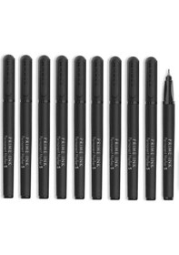 Resim Siyah Asetat Kalemi Permanent S 0,4mm 10 Adet Siyah 