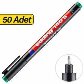 Resim Edding 140S Permanent Asetat Kalemi S Uç 50 Adet - Yeşil (5 Kutu) 