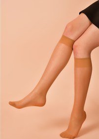 Resim Blue Style Özgekadın Fit 15 Ten Rengi Ince Parlak Dizaltı Çorap 6'lı 
