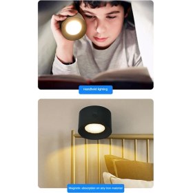 Resim Sunshinee USB Şarjlı Masa Lambası Okuma Lambası Başucu Lambası Çevre Lambası Manyetik Taşınabilir Göz Koruma Lambası - Beyaz (Yurt Dışından) 
