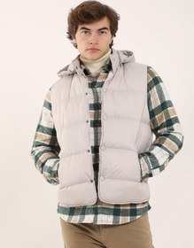 Resim Dufy Taş Erkek Regular Fit Dik Yaka Yelek Mont - 96763 Taş 