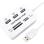 Resim Powermaster PM-6052 4 Slot Kart Okuyucu + 3 Port USB 2.0 Çoklayıcı 