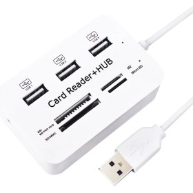Resim Powermaster PM-6052 4 Slot Kart Okuyucu + 3 Port USB 2.0 Çoklayıcı 