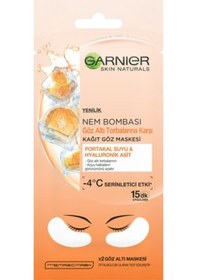 Resim Garnier Nem Bombası Göz Altı Torbalarına Karşı Kağıt Göz Maskesi 