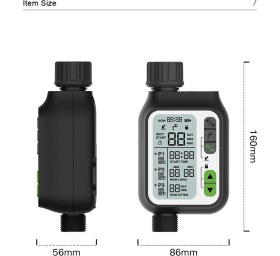 Resim Konk Tools Akıllı Bahçe Sulama Sistemi Kontrol Ünitesi - Otomatik Su Zamanlayıcı - Ipx5 Su Geçirmez 