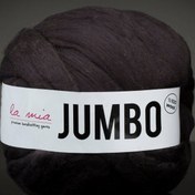 Resim La Mia Jumbo Siyah Dev Yün El Örgü İpi - J8 