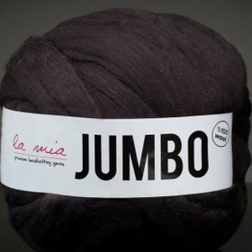 Resim La Mia Jumbo Siyah Dev Yün El Örgü İpi - J8 