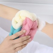 Resim 1 adet Uzun Banyo Lofahları Esnek Örme Ağlı Peeling Lofah Arka Temizleyici Top Vücut Banyo Duş Süngeri Erkekler ve Kadınlar İçin - Banyo Aksesuarları 
