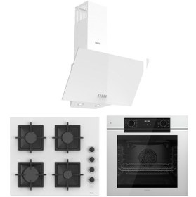 Resim Ferre Fryart QEP63CB - SC206-FA - D087 Ankastre Set Beyaz 