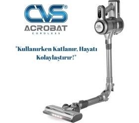 Resim CVS DN 4731 Cordless Katlanır Şarjlı Dijital Dik Süpürge 