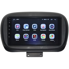 Resim Fiat 500 X / 500X 2014-2022 9 inç 6-128 GB Android Carplay Multimedya 