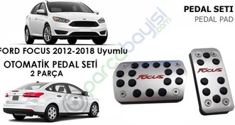 Resim Ford Focus 2012-2018 Arası Otomatik Pedal Set Orjinal Style 2 Parça Geçmeli 