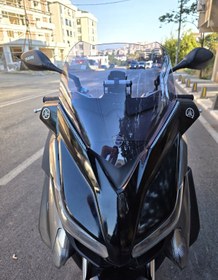 Resim MOTOCAM Yamaha Xmax 250 Uyumlu Siperlik Ön Cam 2014-2017 Model 36cm Füme Renkli 4mm SPORTİF 