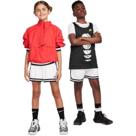 Resim Nike Dri-Fit Dna 24 5" Çocuk Beyaz Günlük Stil Şort FZ5240-100 