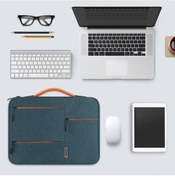 Resim Tenfowee 15" Su Geçirmez İş Laptop Çantası - Çok Katmanlı Koruma, Pu Sap, Şık Ve Dayanıklı Laptop Çantası 