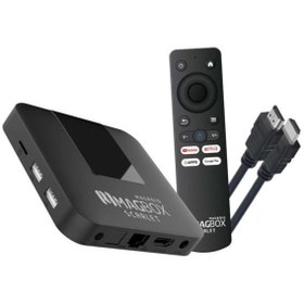 Resim ÖYKÜ VE YİĞİT Magbox Magroid Scarlet 16 GB HDD 2 GB Ram 2.4G H313 Cpu Android TV Box 