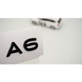 Resim Dk Tuning A6 2025+ Bagaj Siyah 3m Yazı Logo Audi İle Uyumlu Bagaj Arma 