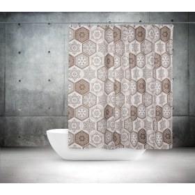 Resim Zethome Banyo Perdesi 2x120x200 Tek Kanat Duş Perdesi Halka Hediyeli Duşakabin Perdesi Duşakabin Perdesi 2345 