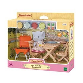 Resim Sylvanian Families Barbekü Piknik Fil Kız Oyun Seti 5640 