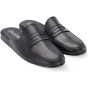 Resim Bossy Erkek Siyah Lüks Rahat Hafif Konforlu Misafir Ev Terlik Siyah 