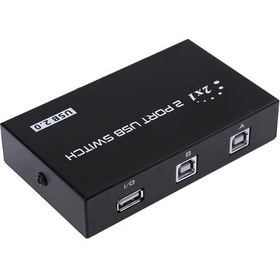 Resim Keepro 2 port manuel seçmeli usb switch 2 kasa 1 yazıcı 