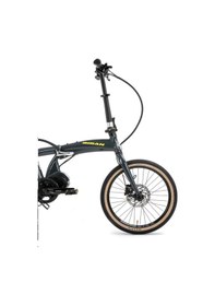 Resim Bisan E-folding Strike 20" 9-vites Hd Katlanır Elektrikli Bisiklet Gri Siyah 
