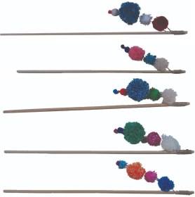 Resim Raftan Topla Kedi Oltası - Peluş Toplar 