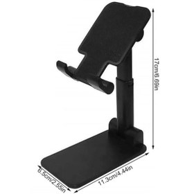 Resim Horasan Ticaret Masa Üstü Telefon Standı Tablet Tutucu Ayarlanabilir Stand Siyah 
