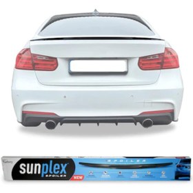 Resim SUNPLEX BMW 3 F30 Bagaj Üstü Spoiler Piano Black 2012-2018 