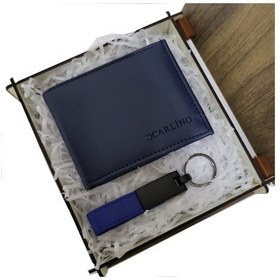 Resim Ahşap Kutulu Cüzdan Ve Anahtarlık Set 