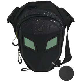 Resim Erkugo Çift LED Ekranlı Mini Bacak Çantası – Göz Tasarımlı, Ayarlanabilir Askılı, Unisex Teknolojik Çanta 