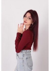 Resim Busem S0015897 Kadın Bluz Bordo 
