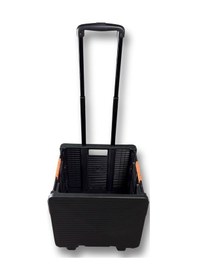 Resim Portakap 2 Tekerlekli, 55 Litre Siyah Katlanır Alışveriş Arabası 