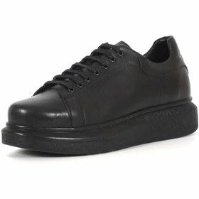 Resim rekorsport Rekor Sport Sneaker Hakiki Deri Spor Ayakkabı Siyah 