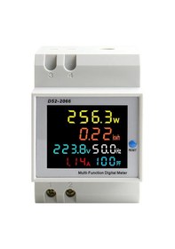 Resim Taıyedq6ın1 Din Ray Ac Monitör - Gerilim, Akım, Güç Faktörü Ölçer - 110v/220v/380v 100a 