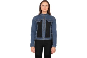 Resim Blue Ice Korumalı File Motosiklet Kot Montu Kadın 