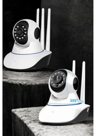 Resim Wifi Kamerası Çift Yönlü Bebek Güvenlik Kamerası Gece Görüşlü 