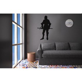 Resim Savaşçı Folyo Sticker Derstv1263 50cm Uzunluk Siyah 