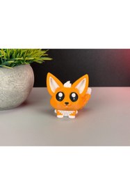 Resim 3D Craft 3'lü Mini Tilki Set - Araç İçi Aksesuar Sevimli Tilkiler 