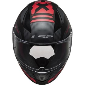 Resim Ls2 Rapıd 2 Xtreet Mat Siyah-Kırmızı Kask 