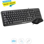 Resim Piranha 2325 Kablolu Klavye Ve Mouse Set Türkçe Q Klavye 