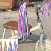 Resim 1 Çift - Scooterlar, Bisikletler, Motosikletler & Üç tekerlekli bisikletler için Uygun Reçine Püskül Süslemeleri - Renkli Cheerleading Aksesuarları, Mavi, Mor, Pembe, Sarı & Yeşil Renklerde Canlı Kurdelelerle El Kolu Süslemeleri, Scooter Aksesuarları 