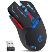 Resim Wezone X30 Siyah 2.4g Kablosuz Mouse, 3 Seviye Dpı Ayarı, Renkli Solunum Lambası, 1200mah Şarj Edilebilir Pil, 10m Menzil Optik 