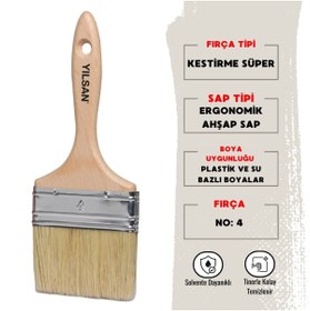 Resim YILSAN | Kestirme Boya Fırçası, Süper [no: 4] 