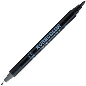Resim Zig Kurecolor Fine Brush Manga Marker Çizim Kalemi 829 Dark Gray 