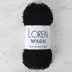 Resim Loren Wash Siyah El Örgü İpi - R004 - 34041 