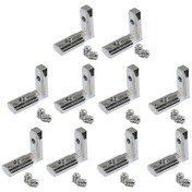 Resim Alüminyum Ekstrüzyon 2020 Serisi - 20 Adet L Şeklinde Köşe Bağlantı Elemanı - Kaiyi 